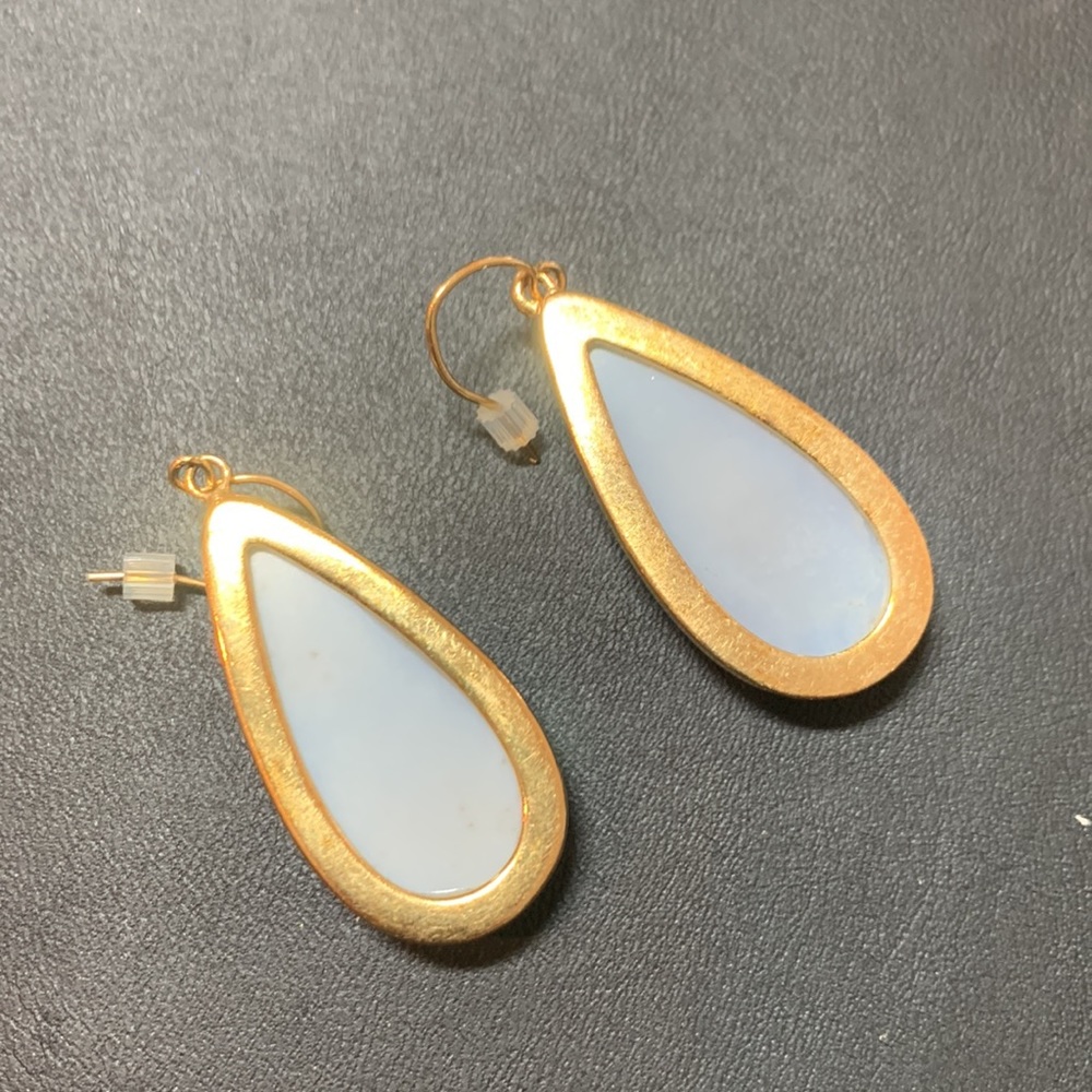 Druzy Agate Earrings - Picture 3 of 6